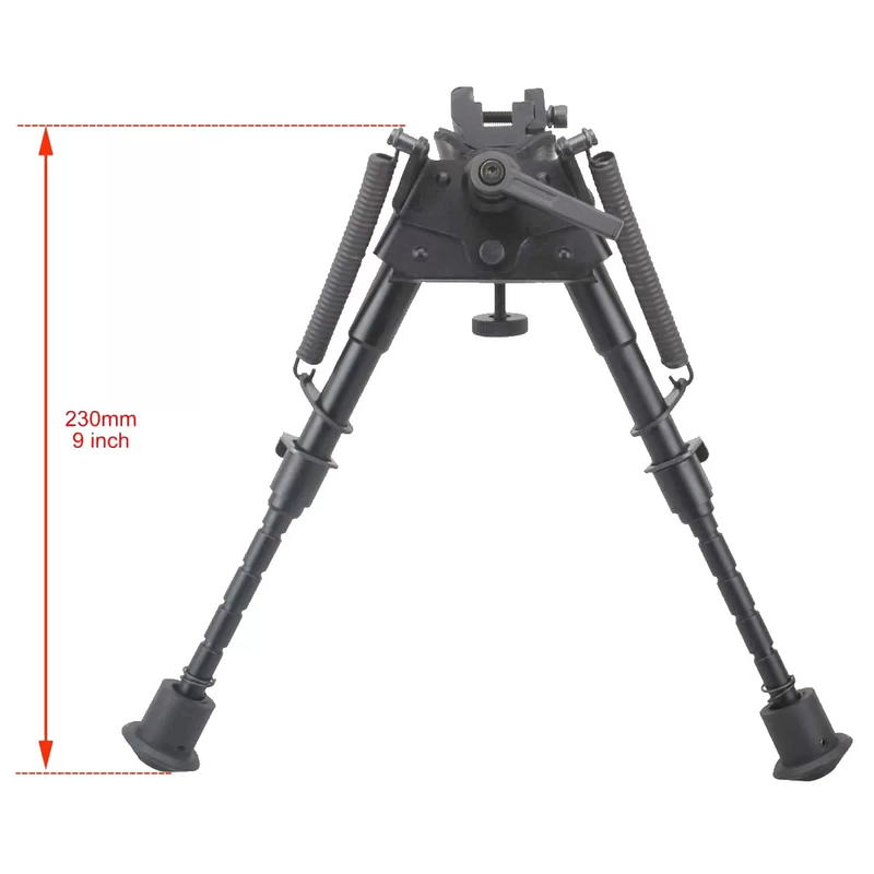 Load image into Gallery viewer, Swivel Bipod for Rifles 6-9 Inch 6 Levels with Sling Stud or with Picatinny Rail via Adaper(SCBPS-04)
