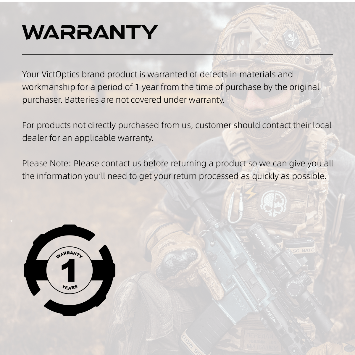 S6 1-6x24 LPVO WARRANTY