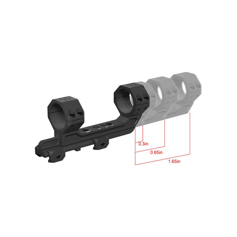 30mm 1-Piece Adjustable Extended Picatinny Mount