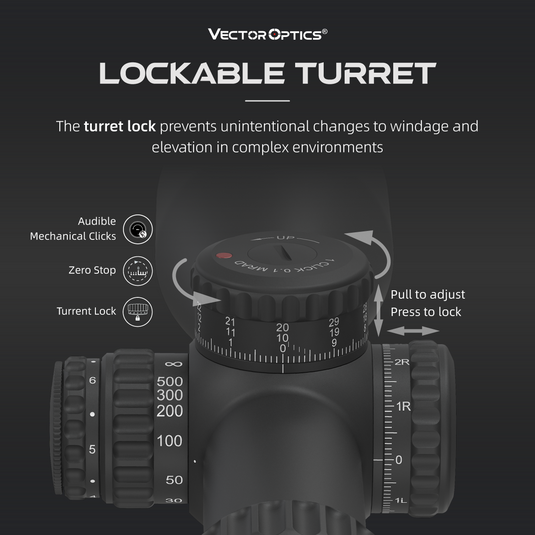 34mm Continental x6 4-24x56 FFP LOCKABLE TURRET