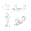 34mm Cant 0MOA One Piece High Picatinny Mount - Vector Optics US Online Store