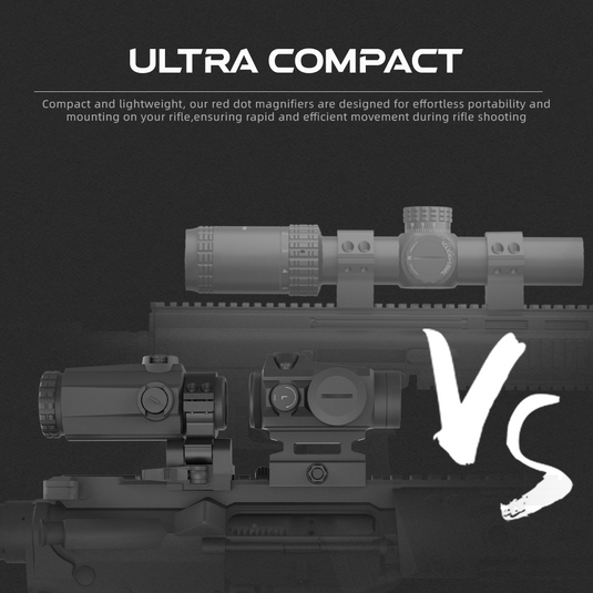 3MOA Maverick 1x22 GenII Red Dot & 3x22 Magnifier MIL VS Riflescope