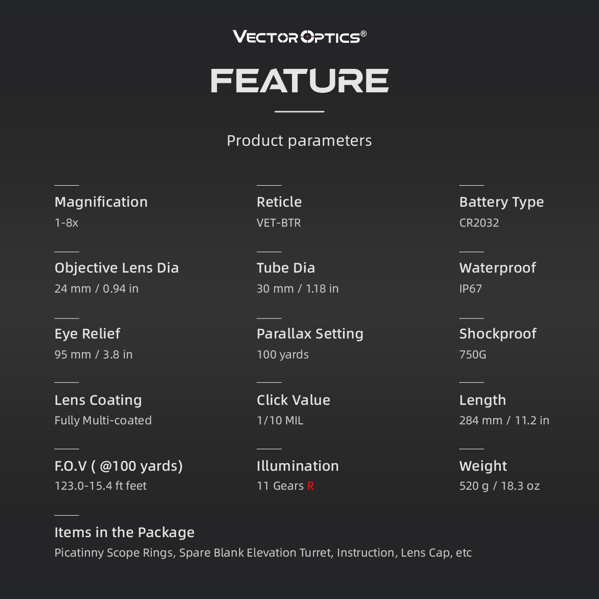Continental x8 1-8x24 ED FEATURE