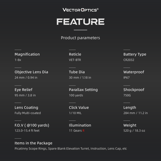 Continental x8 1-8x24 ED FEATURE