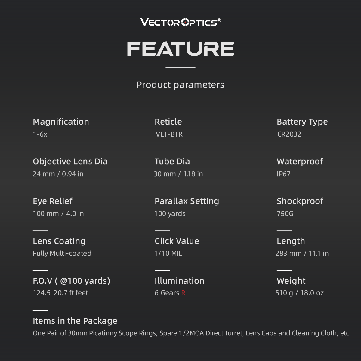 Continental 1-6x24 HD SFP Feature