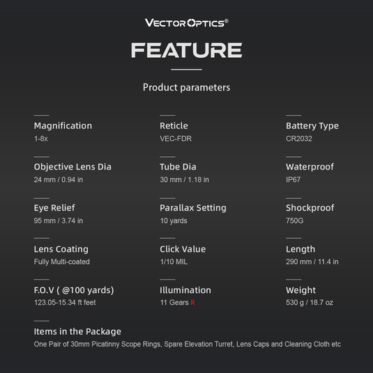 Continental x8 1-8x24i FEATURES
