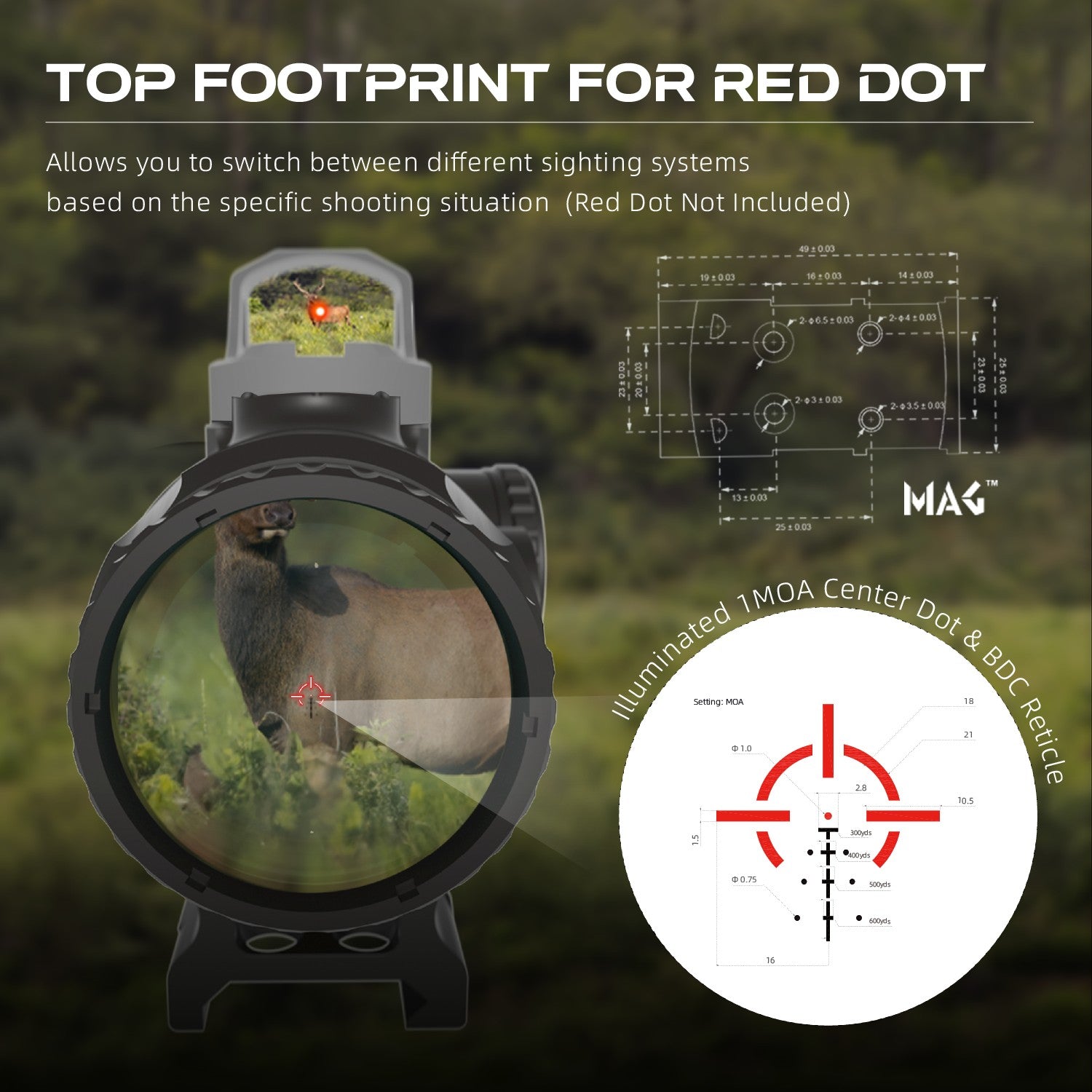 【704 Tactical】Paragon 4x24 Micro Prism Scope - Vector Optics Online Store