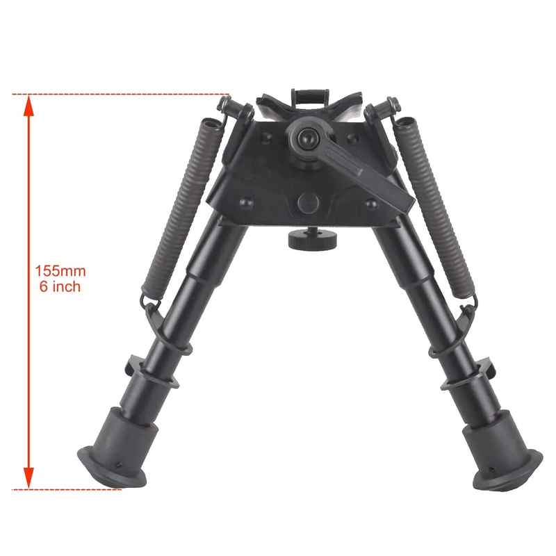 Load image into Gallery viewer, Swivel Bipod for Rifles 6-9 Inch 6 Levels with Sling Stud or with Picatinny Rail via Adaper(SCBPS-04)
