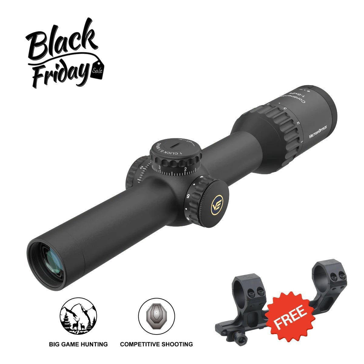 【704 Tactical】 Continental 1 - 6x24i Fiber Tactical Riflescope - Vector Optics US Online Store