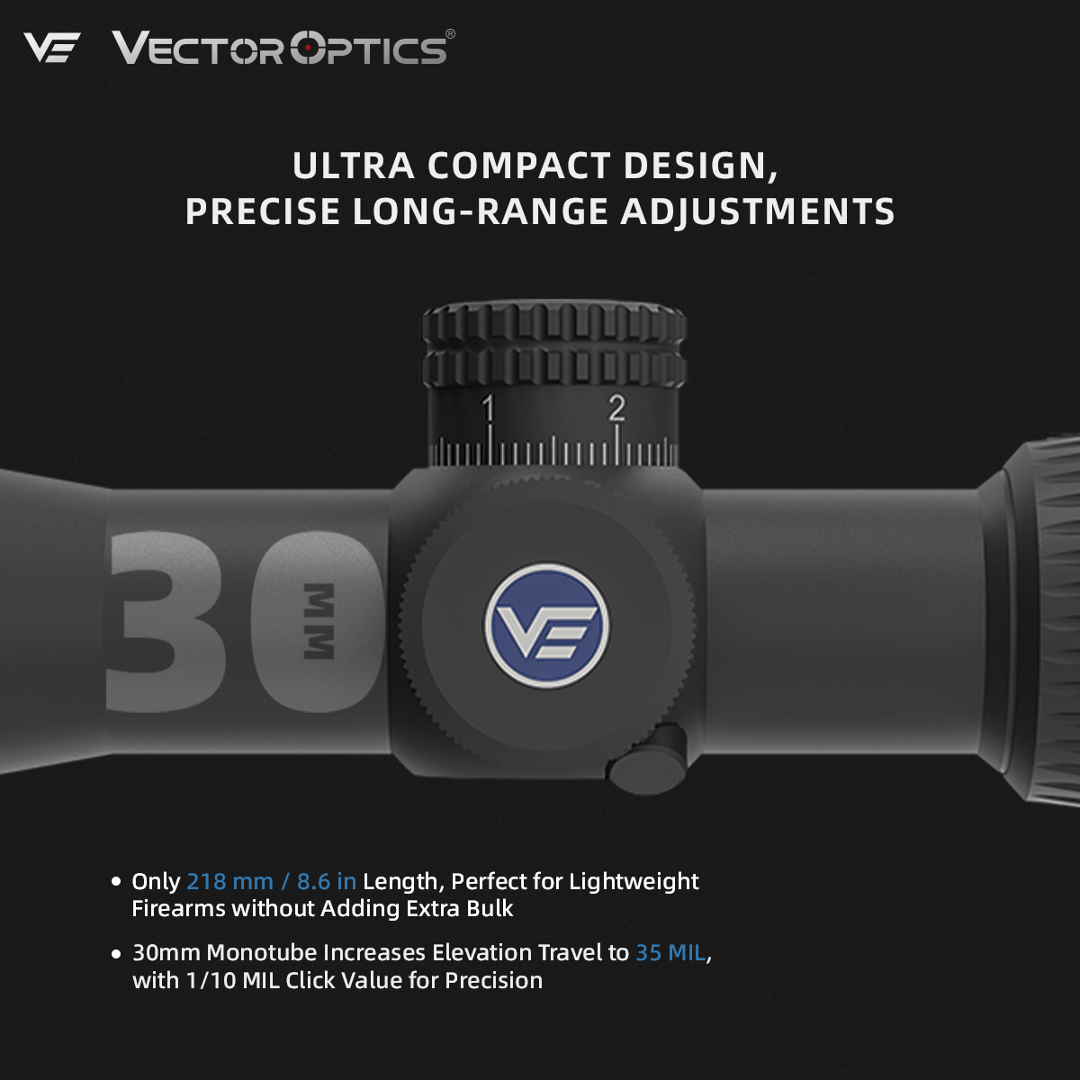Varmint Hunting | Veyron 2-8x32IR MPVO SFP Rifle Scope (SCOC-43) | Small Game Hunting