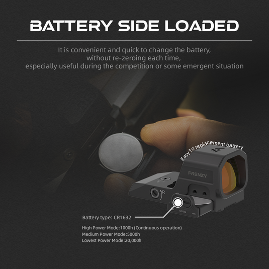 Lightweight | Frenzy FA 1x16x21 GLOCK MOS Red Dot Sight | for Lightweight | Frenzy FA 1x16x21 GLOCK MOS Red Dot Sight | for
