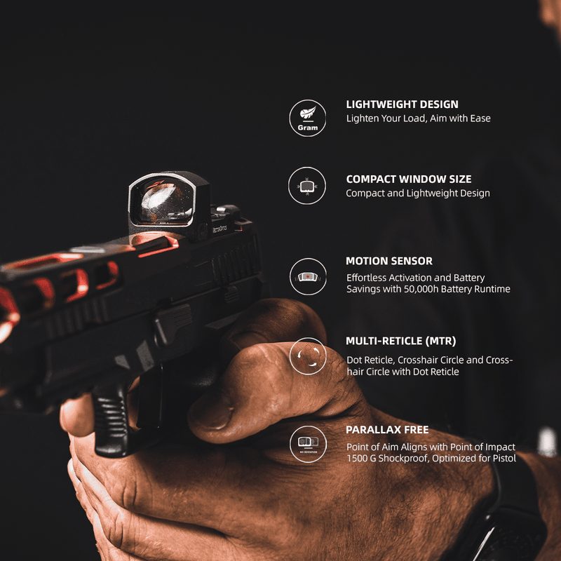 Load image into Gallery viewer, Multi Reticle | Frenzy FM 1x17x24 MRT Red Dot Sight (SCRD-M43) | for Glock® 43X/48
