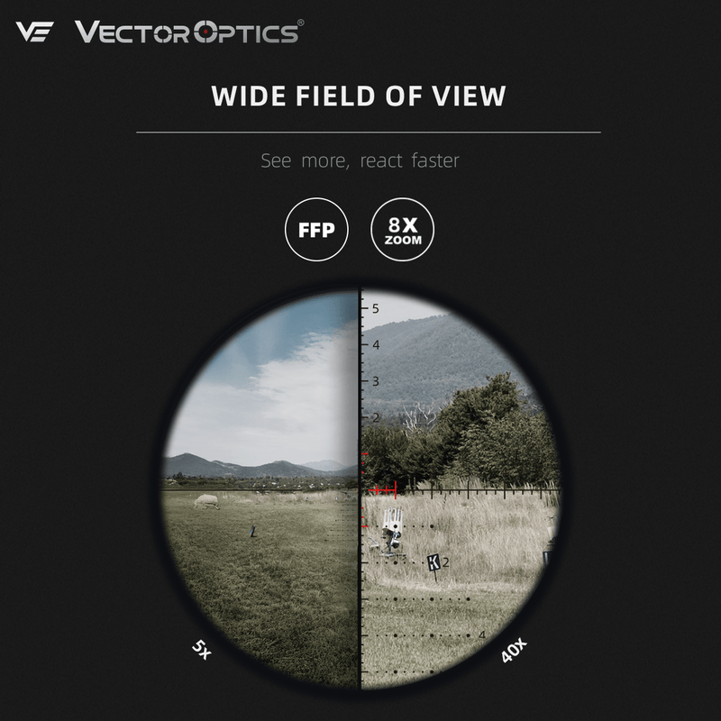 Load image into Gallery viewer, TAURON 5-40x56 ED FFP WIDE FIELD OF VIEW
