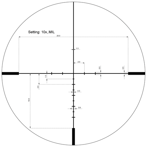 Continental 1-10x24i ED Fiber Rifle Scope