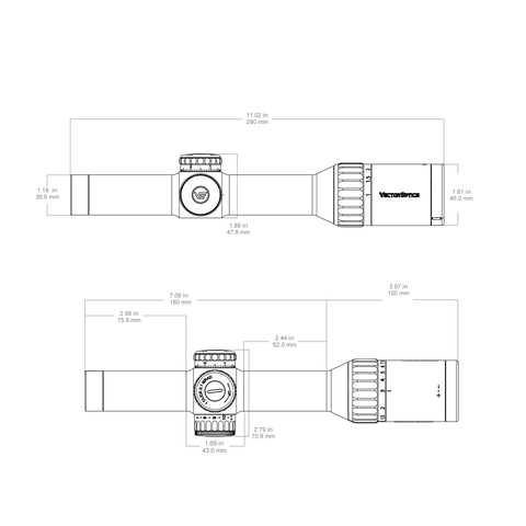 Continental 1-10x24i ED Fiber Rifle Scope