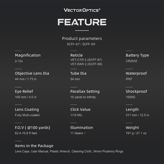 Continental 2-12× FFP riflescope MPVO