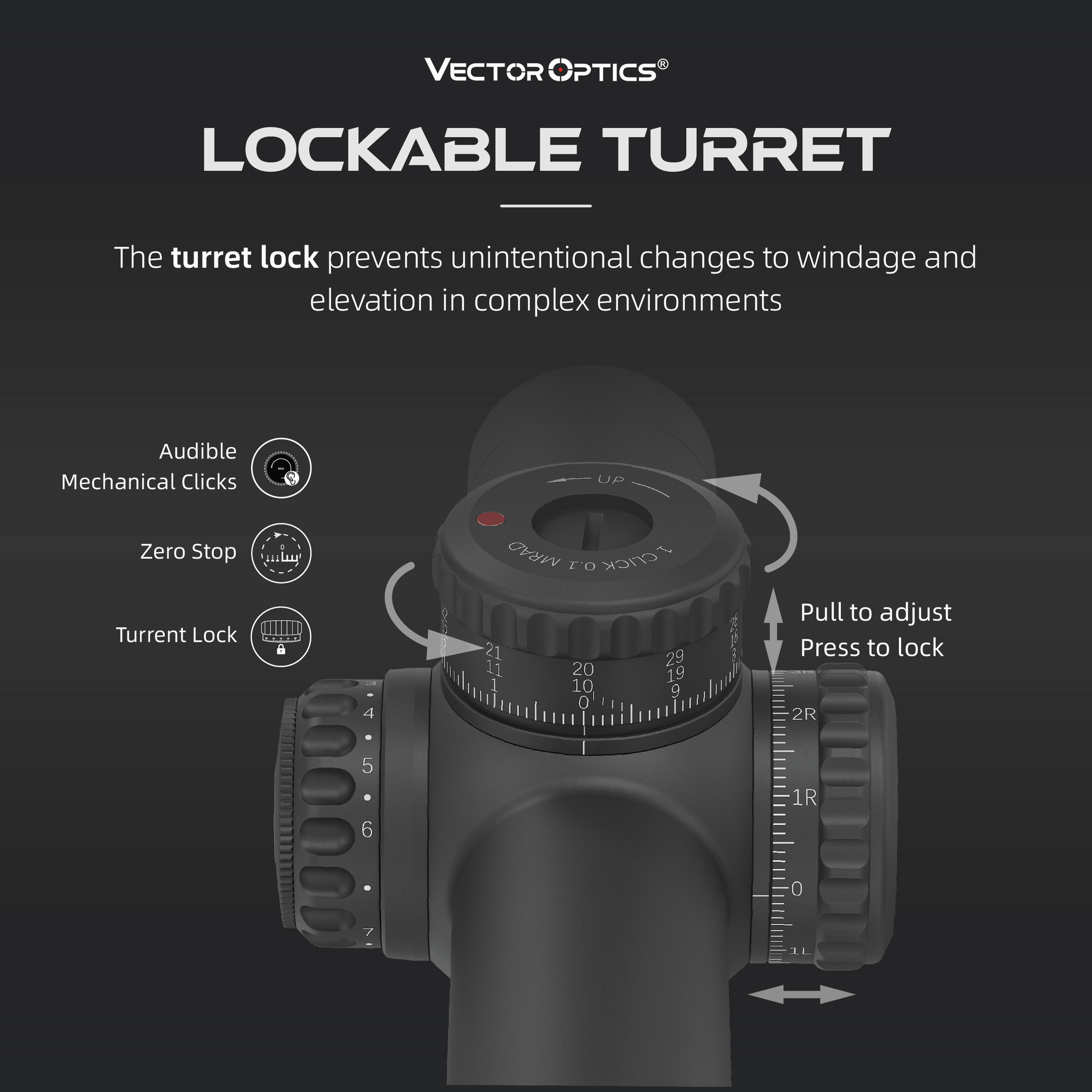Continental x10 1-10x28 ED FFP LOCKABLE TURRET