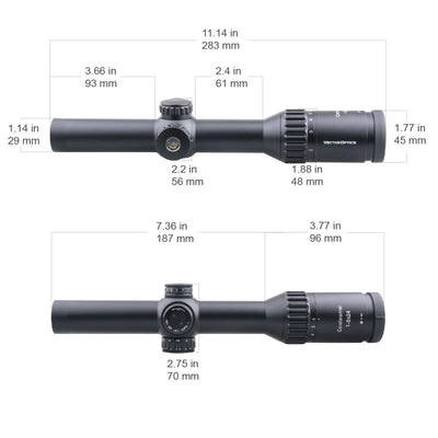 Continental x6 1 - 6X24 Fiber Riflescope - Vector Optics US Online Store