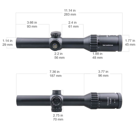 Continental x6 1-6X24 Fiber LPVO Riflescope (SCOC-48)