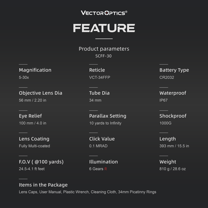 Load image into Gallery viewer, SCFF-30 Continental x6 5-30x56 FFP FEATURE
