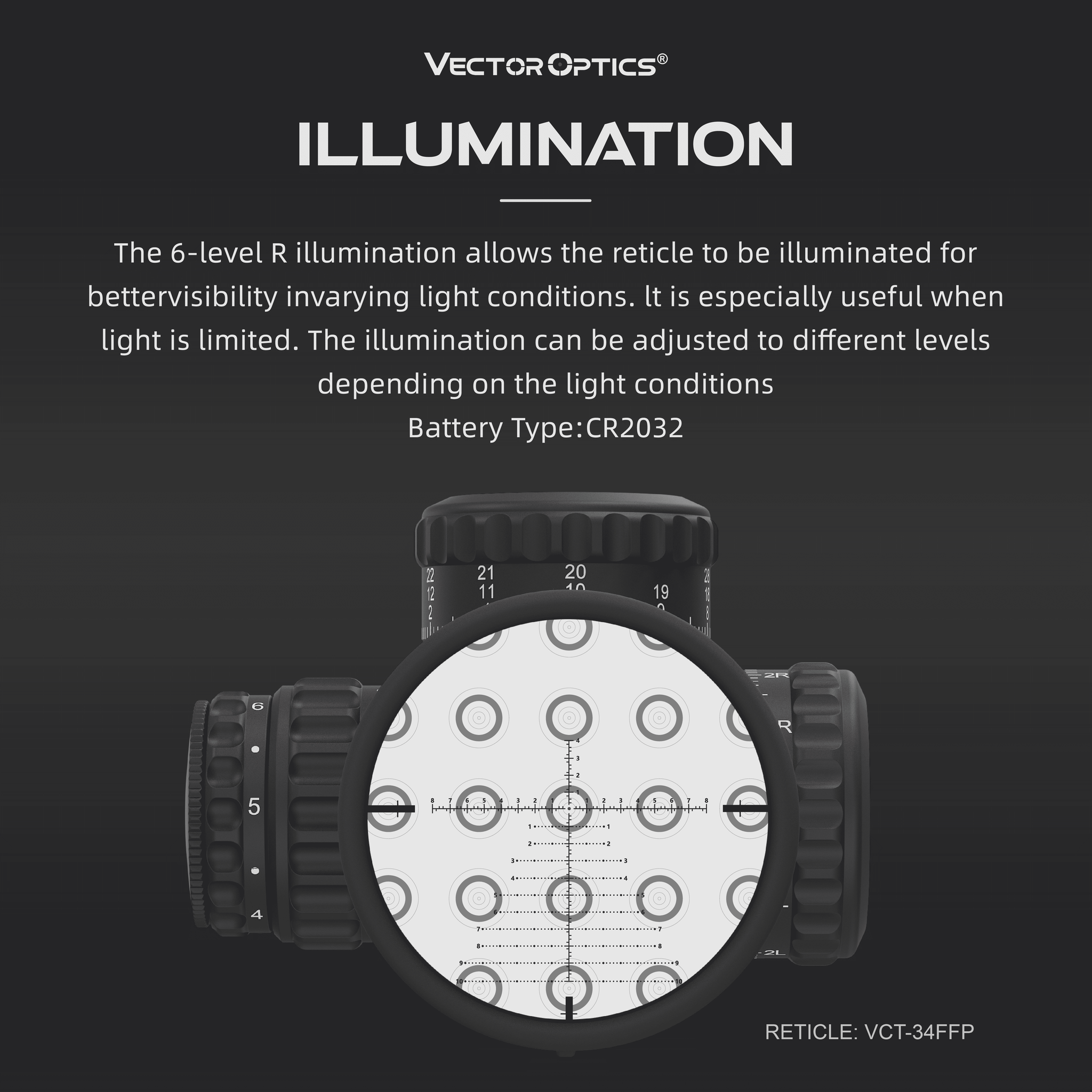 SCFF-30 Continental x6 5-30x56 Long-Range FFP ILLUMINATION