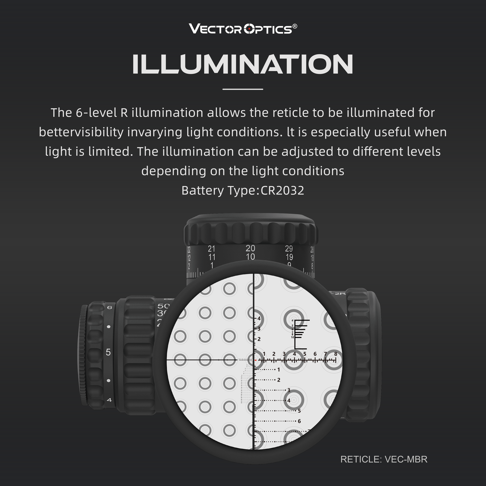 Continental x6 3-18x50 Long-Range FFP ILLUMINATION