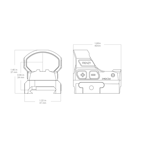 Frenzy-S 1x19x28 Red Dot Sight