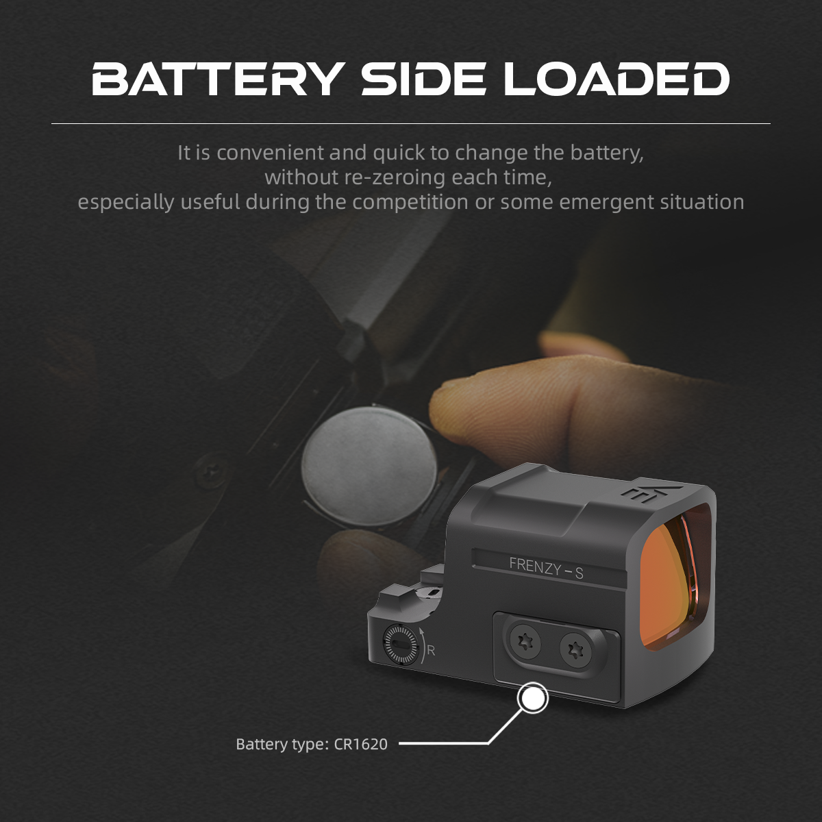 Aspheric Lens | Frenzy FA 1x17x20 MRT Red Dot Sight EDC (SCRD-M68) | for Glock® 43X/48