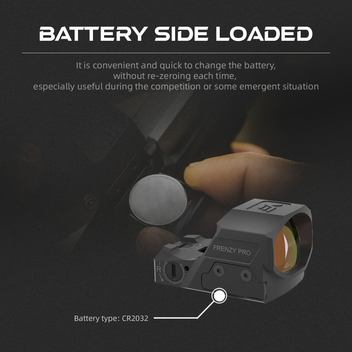 Aspheric Lens | Frenzy FLEX 1x19x28 Red Dot Sight GenII (SCRD-64) | for Glock® 17/19
