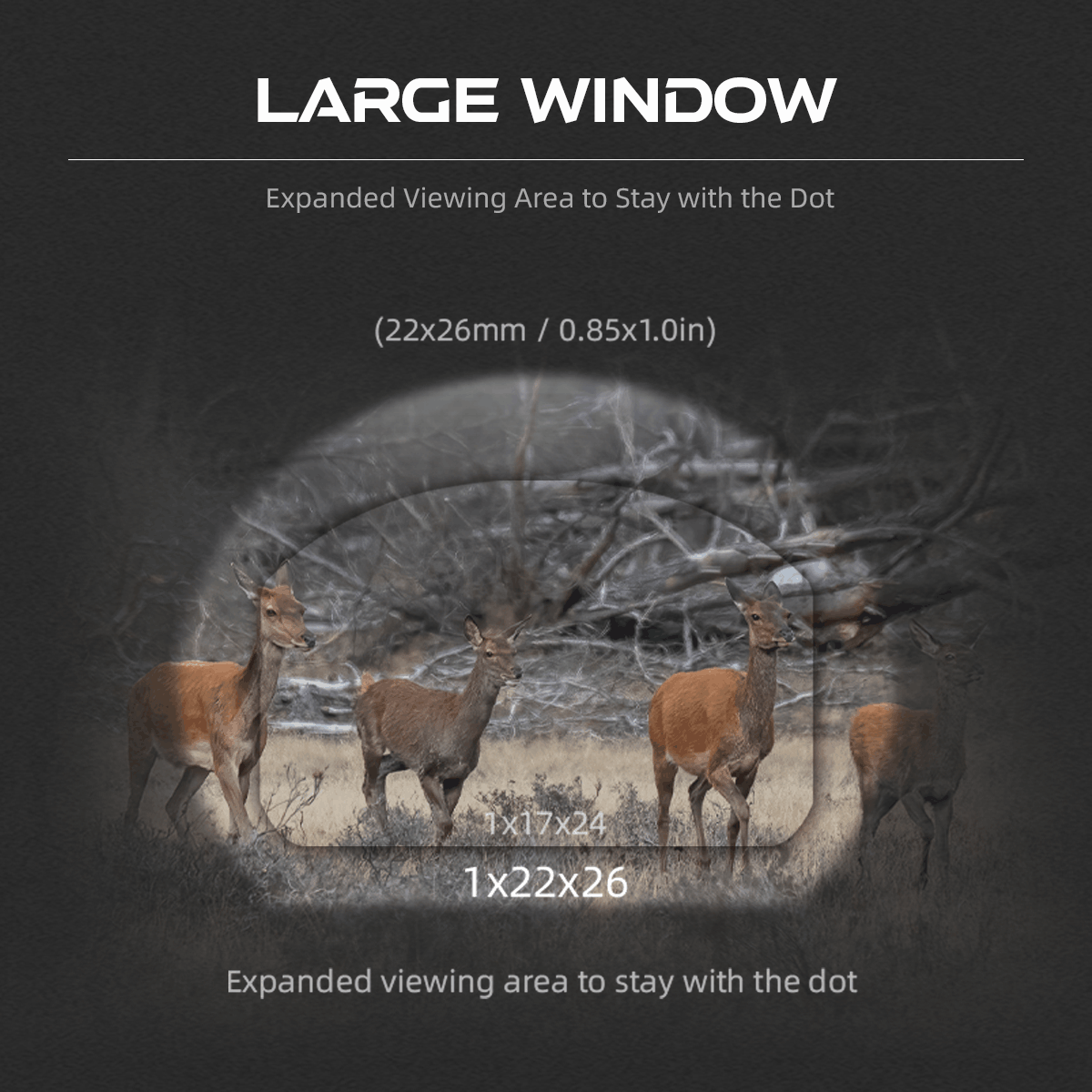 Multi Reticle | Frenzy FLEX 1x22x26 MOJ MRT Red Dot Sight (SCRD-M36) | For Glock® 17/19