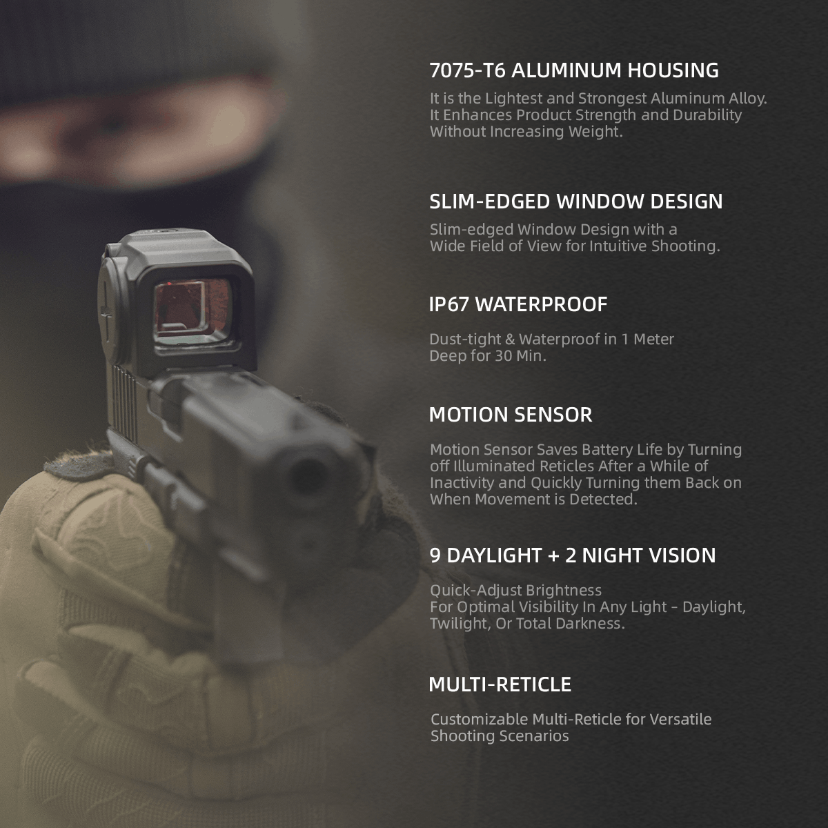 Multi-Reticle | Frenzy FA 18x22 Enclosed MRT Red Dot Sight (SCRD-M75) | VOD