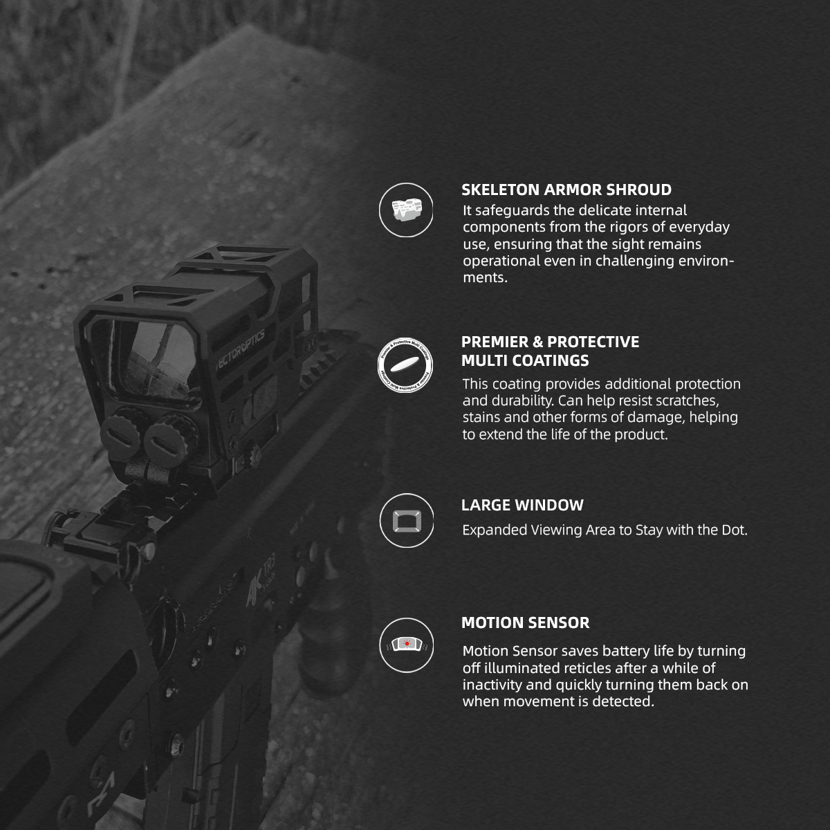 Large Window | Frenzy Plus 1x31x26 3MOA Red Dot Sight (SCRD-67) | for Rifle & PCC