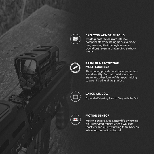 Large Window | Frenzy Plus 1x31x26 3MOA Red Dot Sight | for Rifle Large Window | Frenzy Plus 1x31x26 3MOA Red Dot Sight | for Rifle