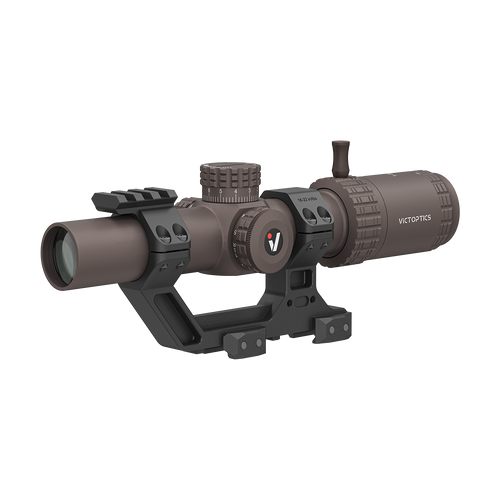 S6 1–6x24 LPVO SFP Burnt Brown Rifle Scope with 1-Piece High Picatinny AR Mount (OPSL123)