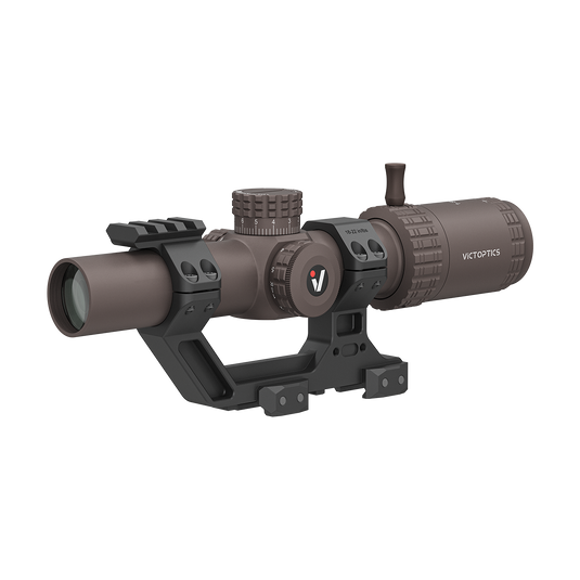 S6 1–6x24 LPVO SFP Burnt Brown Rifle Scope with 1-Piece High Picatinny AR Mount (OPSL123)