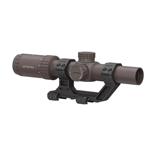 S6 1–6x24 LPVO SFP Burnt Brown Rifle Scope with 1-Piece High Picatinny AR Mount (OPSL123)