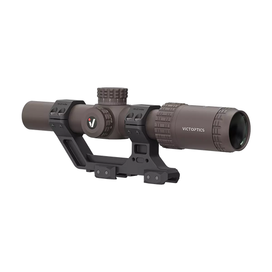 S6 1–6x24 LPVO SFP Burnt Brown Rifle Scope with 1-Piece High Picatinny AR Mount (OPSL123)