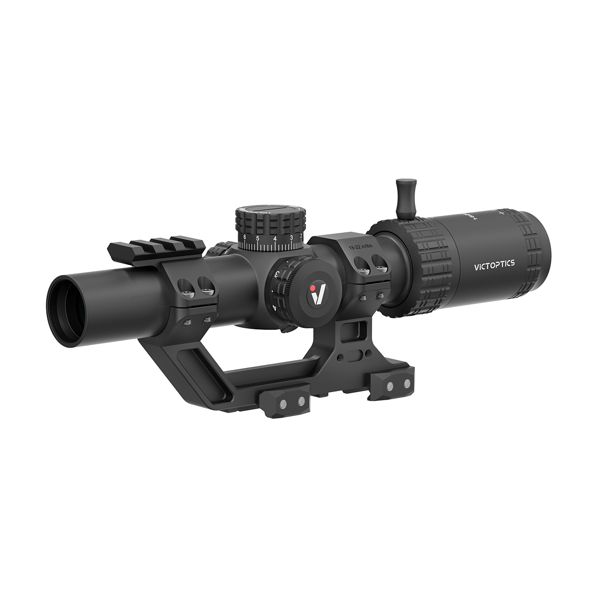 S6 1-6x24i Fiber LPVO SFP Rifle Scope w/ 1-Piece Extreme High Picatinny AR Mount Kit (OPSL133)