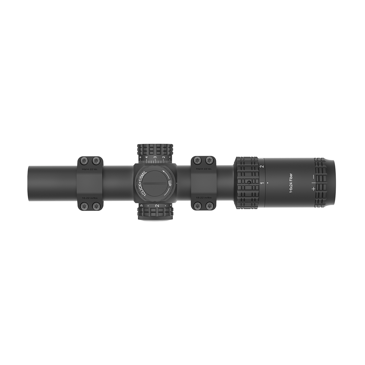 S6 1-6x24i Fiber LPVO SFP Rifle Scope w/ 1-Piece Extreme High Picatinny AR Mount Kit (OPSL133)