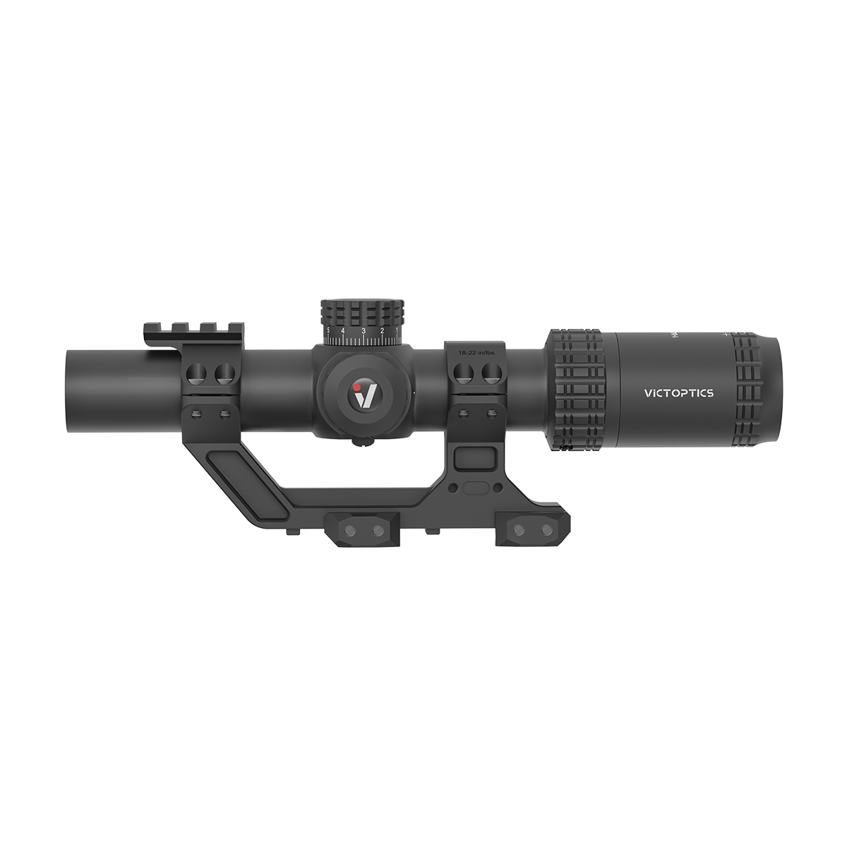 S6 1-6x24i Fiber LPVO SFP Rifle Scope w/ 1-Piece Extreme High Picatinny AR Mount Kit (OPSL133)
