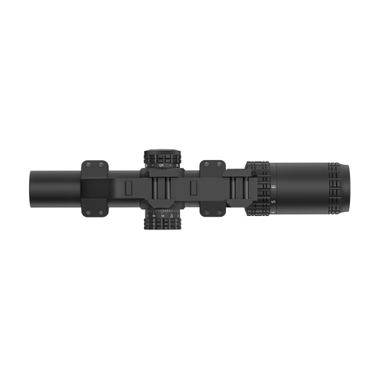 S6 1-6x24i Fiber LPVO SFP Rifle Scope w/ 1-Piece Extreme High Picatinny AR Mount Kit (OPSL133)