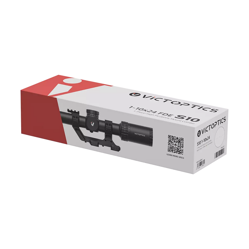 Load image into Gallery viewer, 1-10x24 Rifle Scope w/ High Picatinny Mount | SFP, Low Power Variable Optic for AR Platform (OPSL137)

