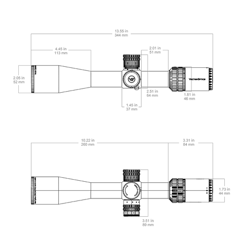 Orion Pro MAX 4-16x44 HD Rifle Scope