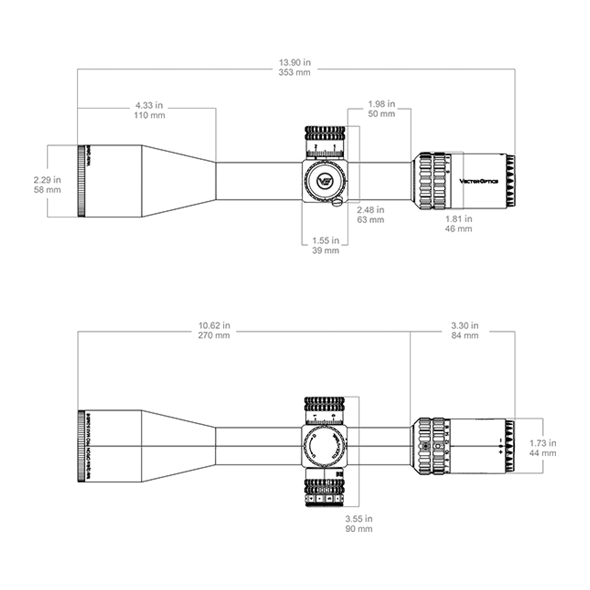 Orion Pro Max 6 - 24x50 MIL HD FFP Rifle Scope (SCFF - 61) - Vector Optics US Online Store
