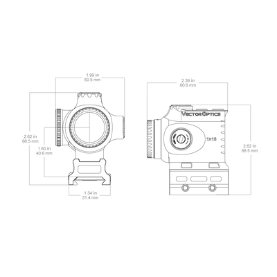 Paragon 1X18 Mini Prism Scope - Vector Optics US Online Store