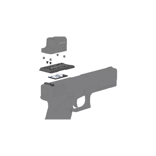 4-in-1 MOJ / MGT / TEK / GIN Footprint Universal Dovetail Adapter Mount for Glock® (SCFRM-GK11)