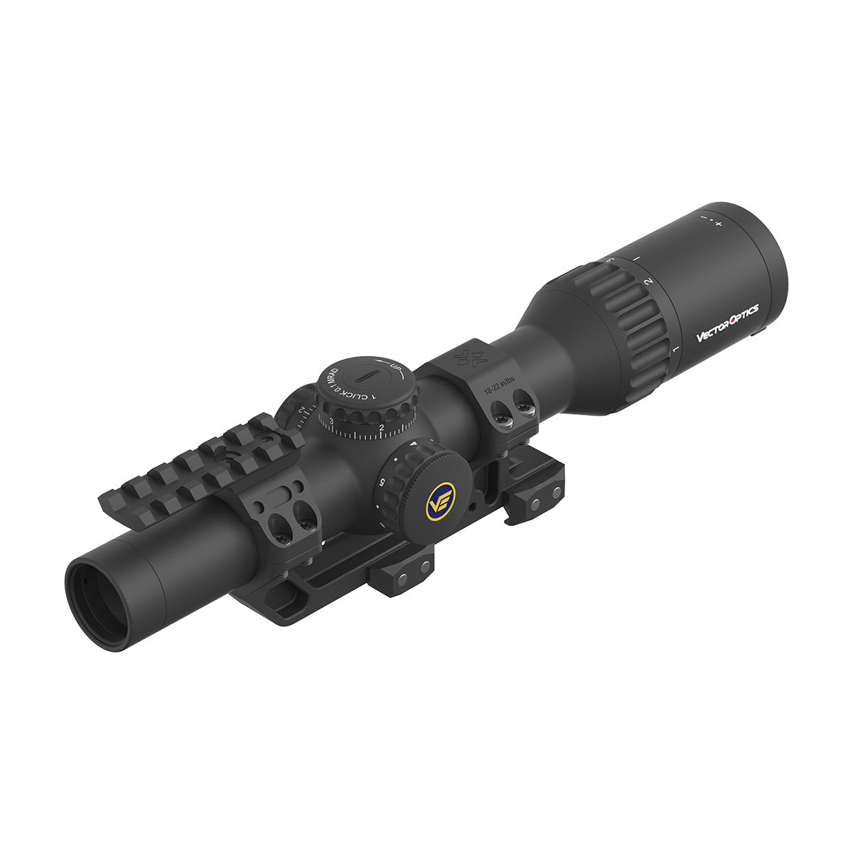 LPVO for 3-Gun | Continental 1-6x24 HD SFP .22LR & .308 Rifle Scope (SCOC-23T) | AR-15