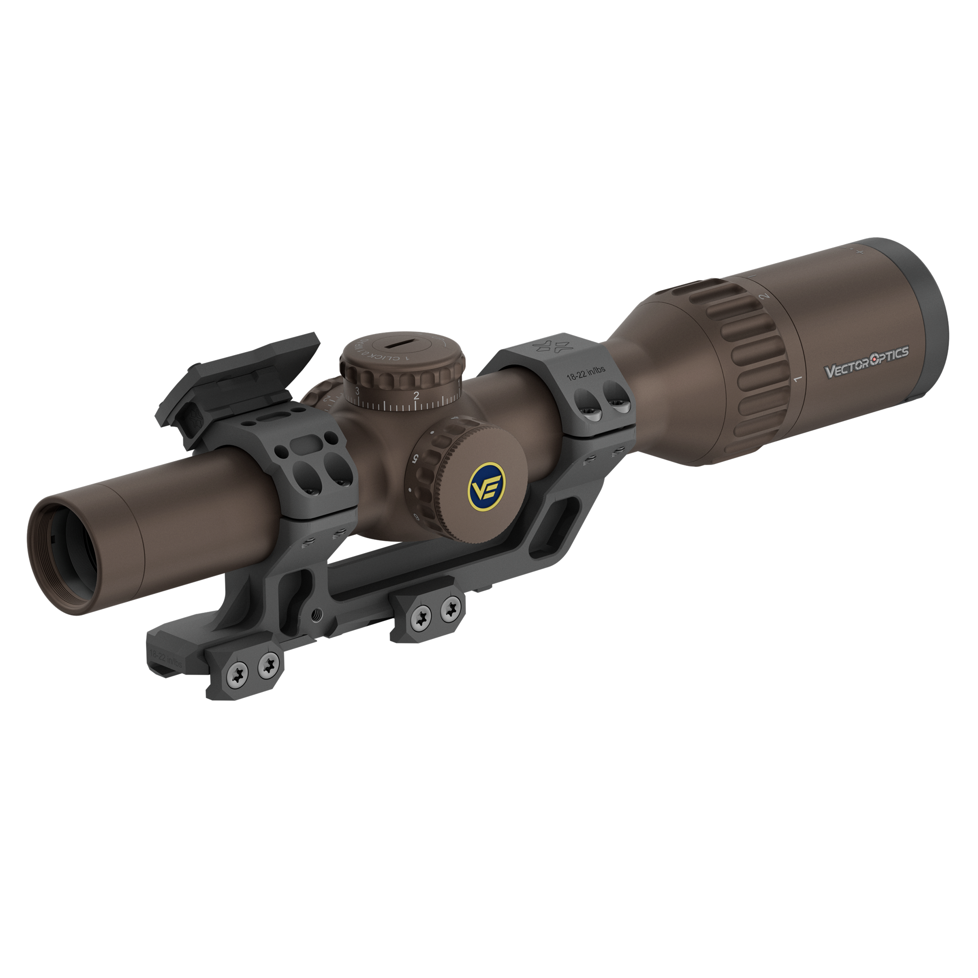 1-6x LPVO | Continental x6 1-6x24 FDE SFP Rifle Scope .308 & .338 (SCOC-34) | IPSC