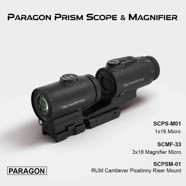 Paragon 1x Prism Scope & 3x/5x Magnifier - Vector Optics US 
