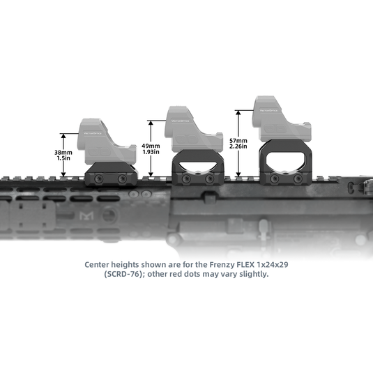 VAS™ Red Dot Sight Picatinny Riser Mount | Low/Medium/High  (SCRA-75/SCRA-76/SCRA-77)